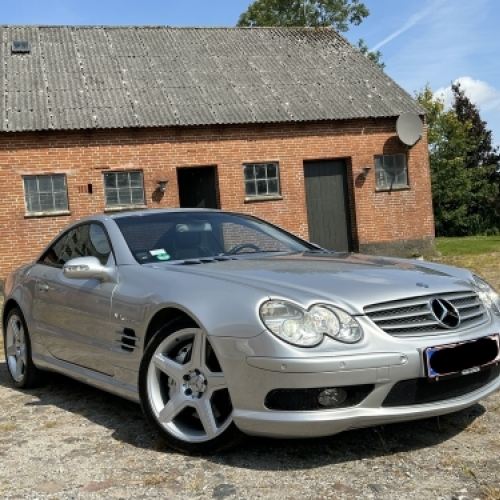 Mercedes SL efter keramisk coating i Horsens med dyb glans i lakken