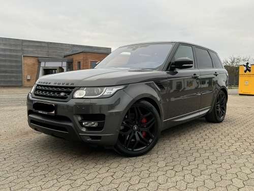 Range Rover Sport efter bilpleje i Horsens med ren lak og velplejet finish